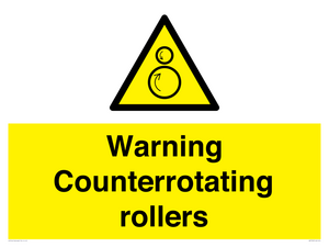 WV7769: Warning Counterrotating rollers