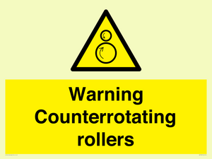 WV7769: Warning Counterrotating rollers