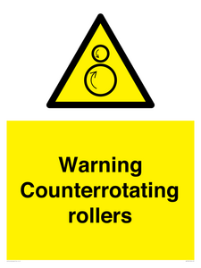 WV7769: Warning Counterrotating rollers