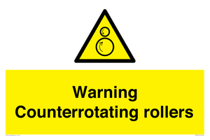 WV7769: Warning Counterrotating rollers