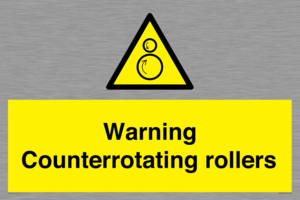 WV7769: Warning Counterrotating rollers