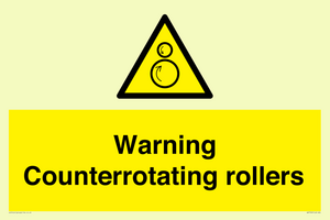 WV7769: Warning Counterrotating rollers