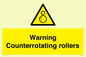 WV7769: Warning Counterrotating rollers