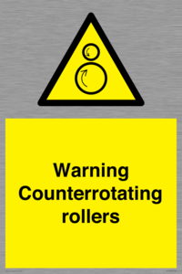 WV7769: Warning Counterrotating rollers