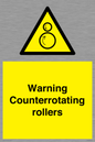 WV7769: Warning Counterrotating rollers