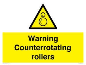 WV7769: Warning Counterrotating rollers