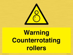 WV7769: Warning Counterrotating rollers