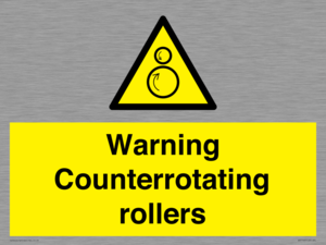 WV7769: Warning Counterrotating rollers