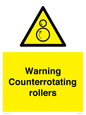 WV7769: Warning Counterrotating rollers