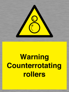 WV7769: Warning Counterrotating rollers