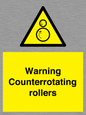 WV7769: Warning Counterrotating rollers
