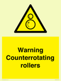 WV7769: Warning Counterrotating rollers