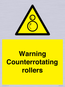 WV7769: Warning Counterrotating rollers