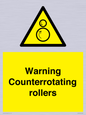 WV7769: Warning Counterrotating rollers