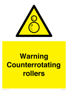 WV7769: Warning Counterrotating rollers