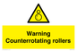 WV7769: Warning Counterrotating rollers