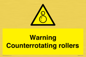 WV7769: Warning Counterrotating rollers
