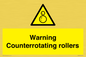 WV7769: Warning Counterrotating rollers