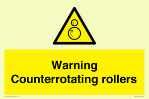 WV7769: Warning Counterrotating rollers