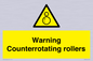 WV7769: Warning Counterrotating rollers