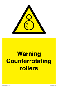 WV7769: Warning Counterrotating rollers