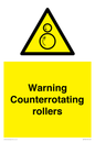 WV7769: Warning Counterrotating rollers