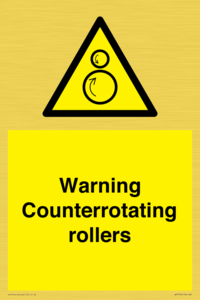 WV7769: Warning Counterrotating rollers