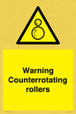 WV7769: Warning Counterrotating rollers