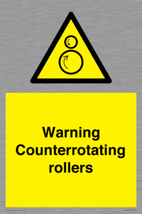 WV7769: Warning Counterrotating rollers