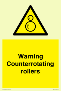 WV7769: Warning Counterrotating rollers