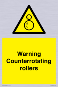 WV7769: Warning Counterrotating rollers