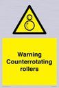 WV7769: Warning Counterrotating rollers
