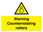 WV7769: Warning Counterrotating rollers