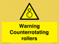 WV7769: Warning Counterrotating rollers