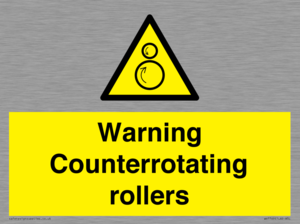 WV7769: Warning Counterrotating rollers