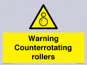 WV7769: Warning Counterrotating rollers