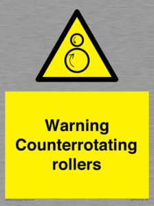 WV7769: Warning Counterrotating rollers