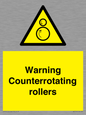 WV7769: Warning Counterrotating rollers
