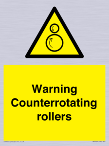 WV7769: Warning Counterrotating rollers