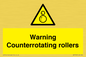 WV7769: Warning Counterrotating rollers