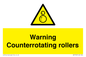 WV7769: Warning Counterrotating rollers