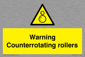 WV7769: Warning Counterrotating rollers
