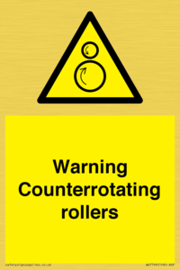 WV7769: Warning Counterrotating rollers