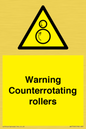 WV7769: Warning Counterrotating rollers