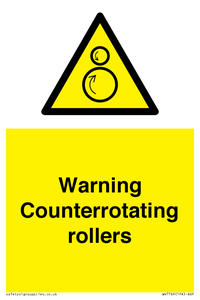 WV7769: Warning Counterrotating rollers
