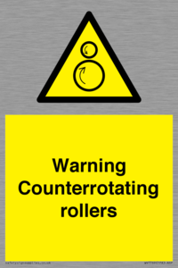 WV7769: Warning Counterrotating rollers