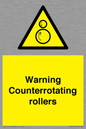 WV7769: Warning Counterrotating rollers