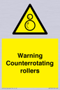 WV7769: Warning Counterrotating rollers