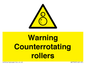 WV7769: Warning Counterrotating rollers