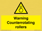 WV7769: Warning Counterrotating rollers